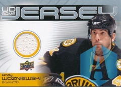 2010-11 Upper Deck UD Game Jersey Andy Wozniewski #GJ-AW